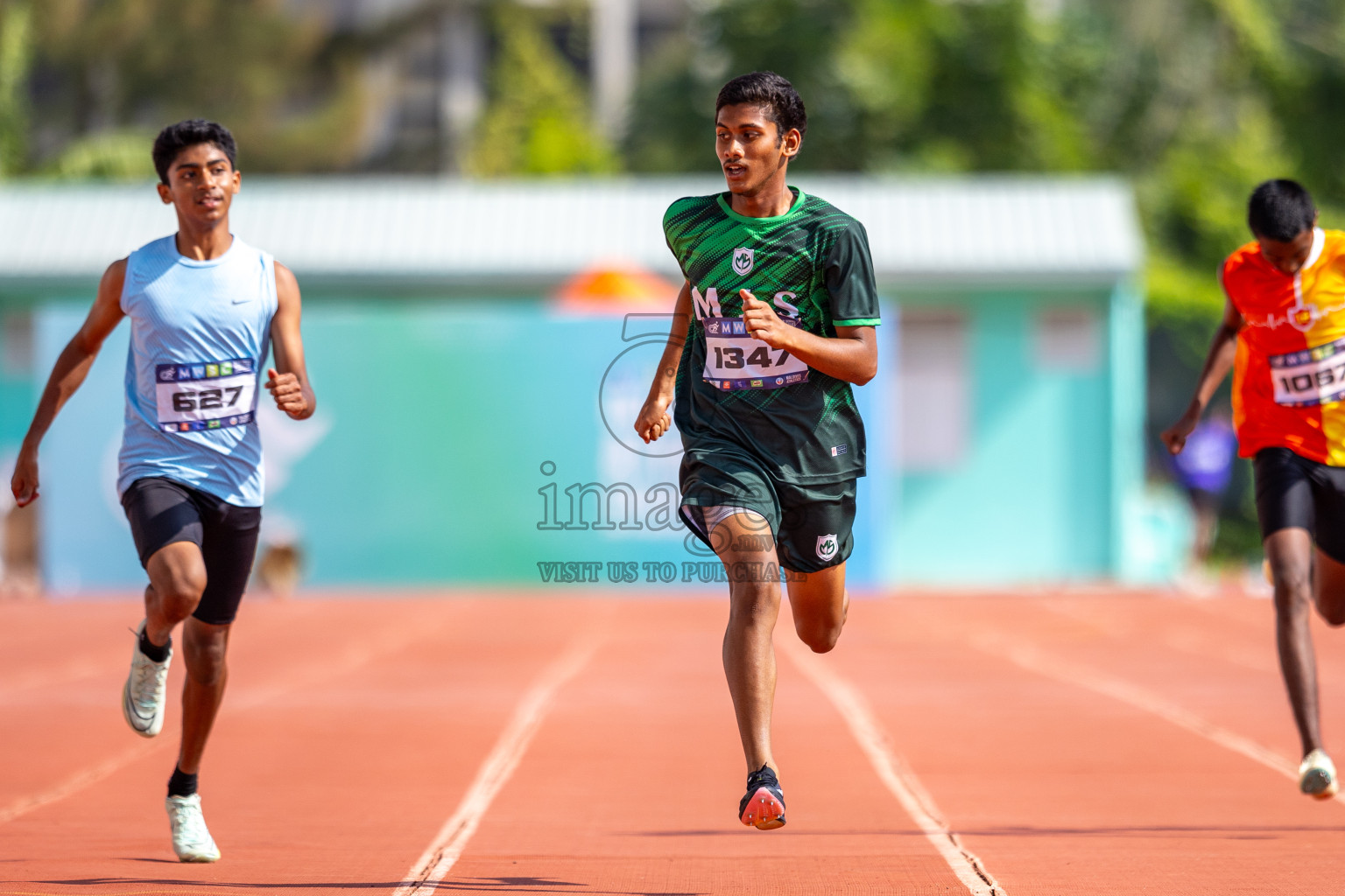 Day 4 of MWSC Interschool Athletics Championships 2024 held in Hulhumale Running Track, Hulhumale, Maldives on Tuesday, 12th November 2024. Photos by: Raaif Yoosuf / Images.mv