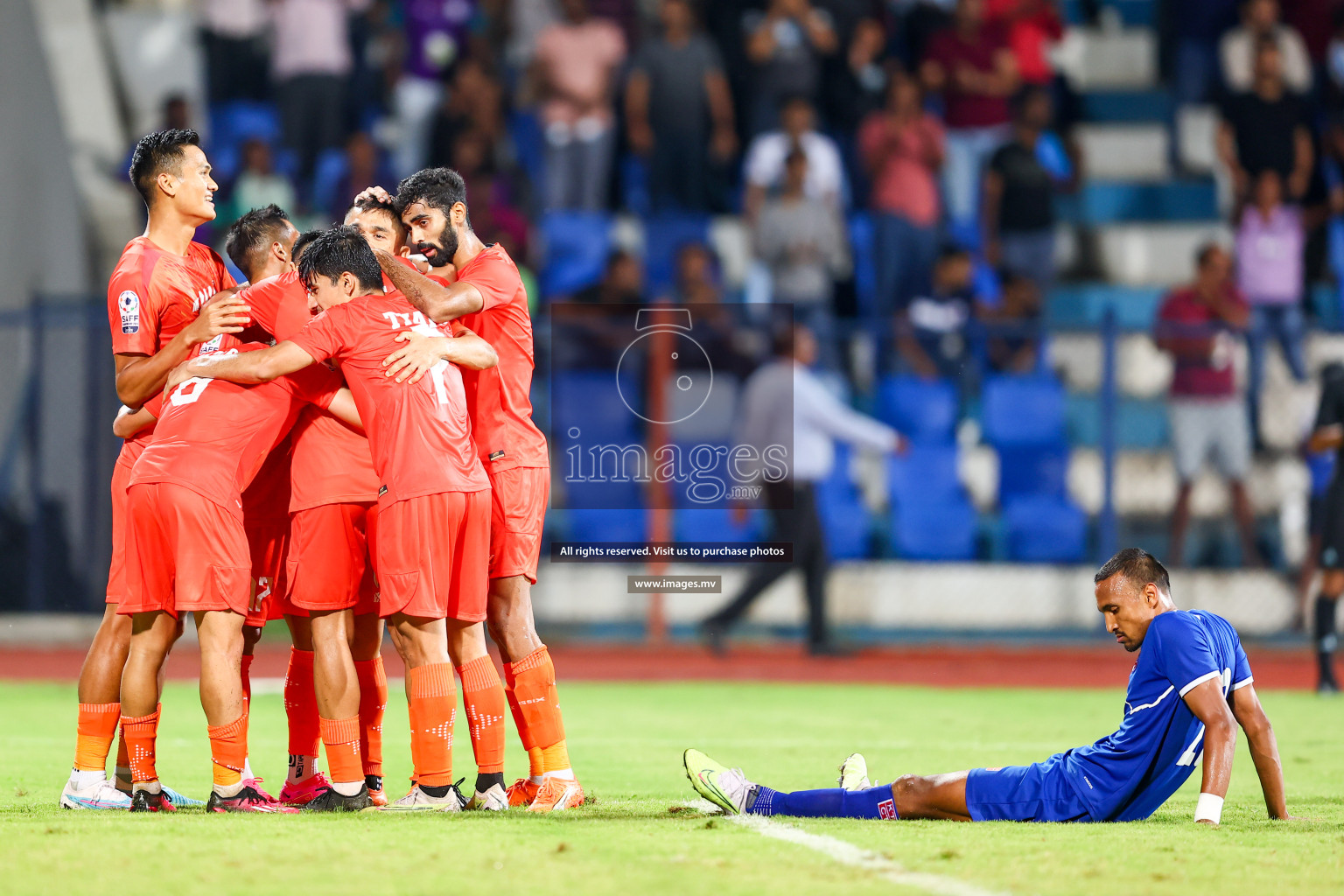 Nepal vs India in SAFF Championship 2023 held in Sree Kanteerava Stadium, Bengaluru, India, on Saturday, 24th June 2023. Photos: Nausham Waheed, Hassan Simah / images.mv