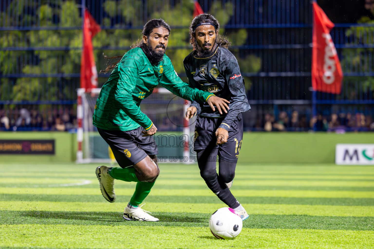 Muring FC vs Afro SC in Semi Final of Eydhafushi Futsal Cup 2024 was held on Monday , 15th April 2024, in B Eydhafushi, Maldives Photos: Ismail Thoriq / images.mv