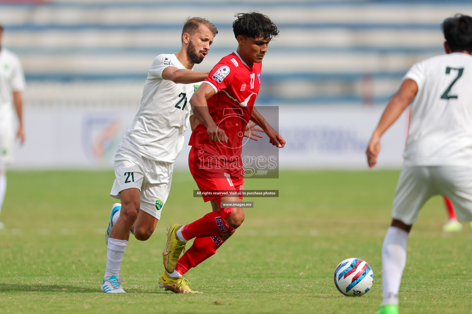 Nepal vs Pakistan in SAFF Championship 2023 held in Sree Kanteerava Stadium, Bengaluru, India, on Tuesday, 27th June 2023. Photos: Nausham Waheed, Hassan Simah / images.mv