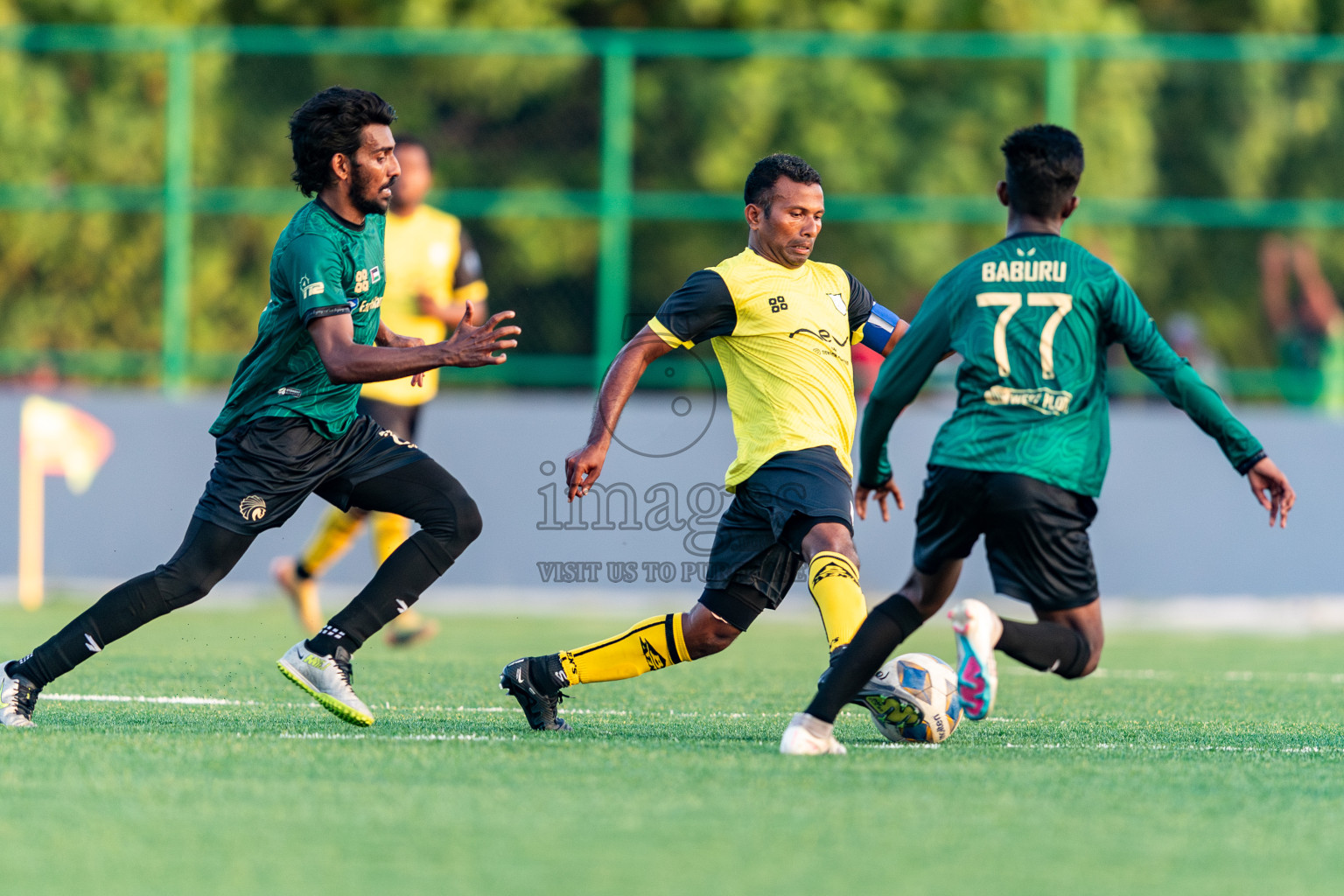 Baburu SC vs Kanmathi Juniors from Semi Final of Manadhoo Council Cup 2024 in N Manadhoo Maldives on Sunday, 25th February 2023. Photos: Nausham Waheed / images.mv