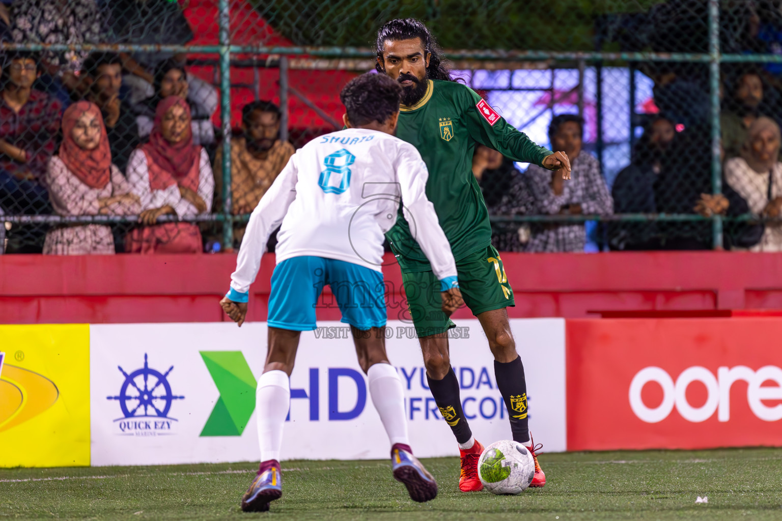 Th Thimarafushi vs Th Guraidhoo in Day 20 of Golden Futsal Challenge 2024 was held on Saturday , 3rd February 2024 in Hulhumale', Maldives Photos: Ismail Thoriq / images.mv