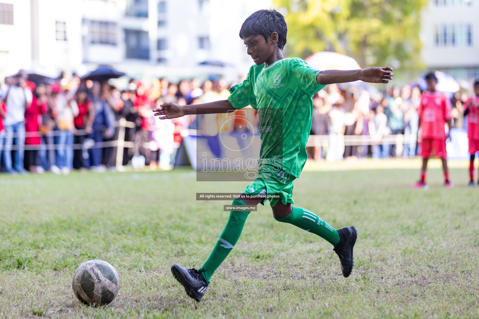 Day 3 of Nestle Kids Football Fiesta, held in Henveyru Football Stadium, Male', Maldives on Friday, 13th October 2023 Photos: Nausham Waheed/ images.mv