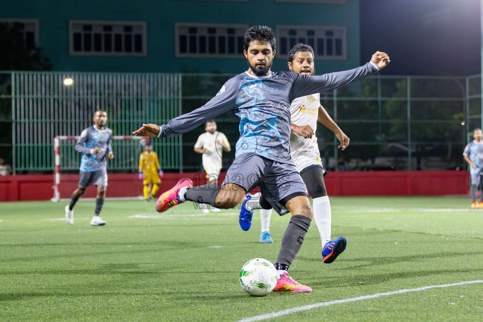 Hajj Club vs Silver Sands in Day 2 of Office League 2025 was held on Thursday, 17th April 2025 in Hulhumale', Maldives. Photos: Mohamed Mahfooz Moosa / images.mv