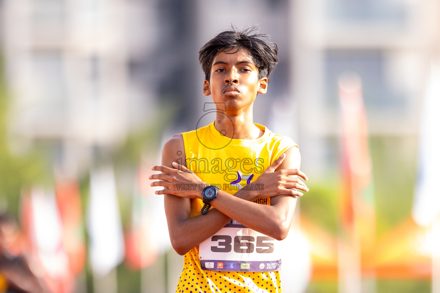 Day 5 of MWSC Interschool Athletics Championships 2024 held in Hulhumale Running Track, Hulhumale, Maldives on Wednesday, 13th November 2024. Photos by: Raif Yoosuf / Images.mv