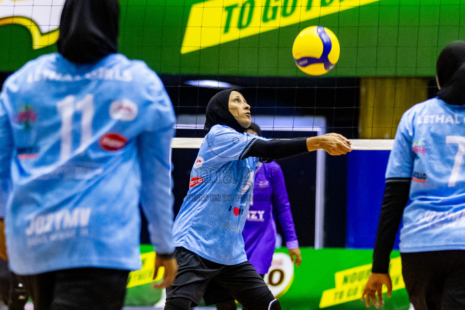 Day 2 of Women's Division of Milo VAM Cup 2024 held in Male', Maldives on Wednesday, 9th July 2024 at Social Center Indoor Hall Photos By: Nausham Waheed / images.mv