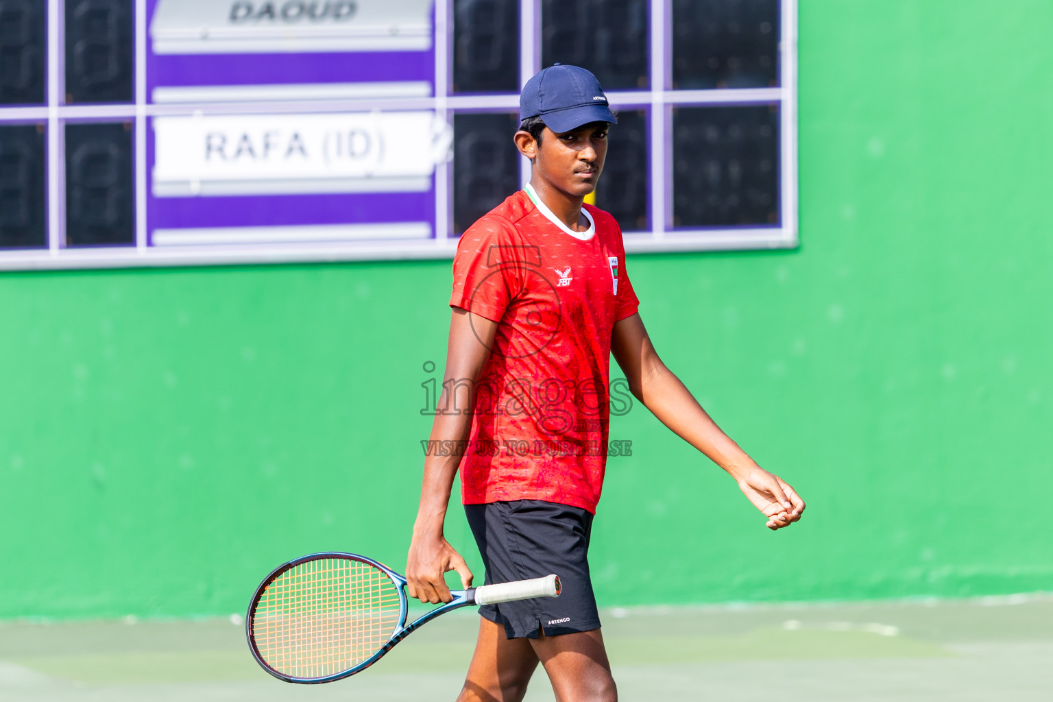 Day 8 of ATF Maldives Junior Open Tennis was held in Male' Tennis Court, Male', Maldives on Thursday, 19th December 2024. Photos: Nausham Waheed/ images.mv