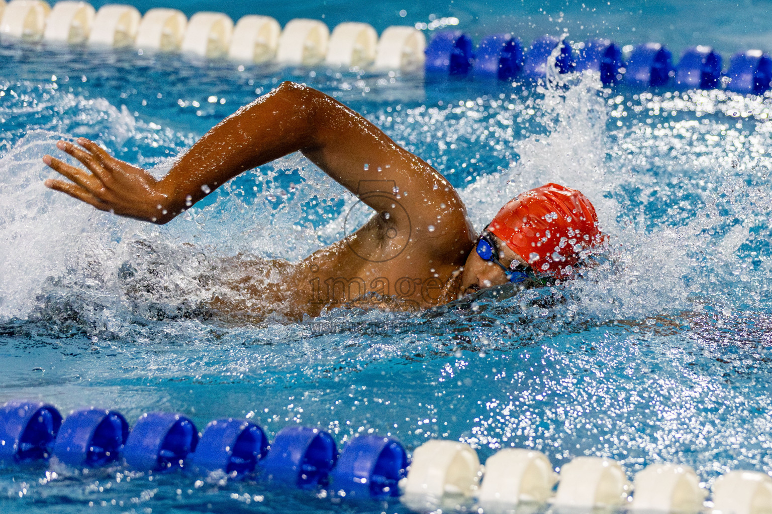 Day 2 of National Swimming Competition 2024 held in Hulhumale', Maldives on Saturday, 14th December 2024. Photos: Hassan Simah / images.mv