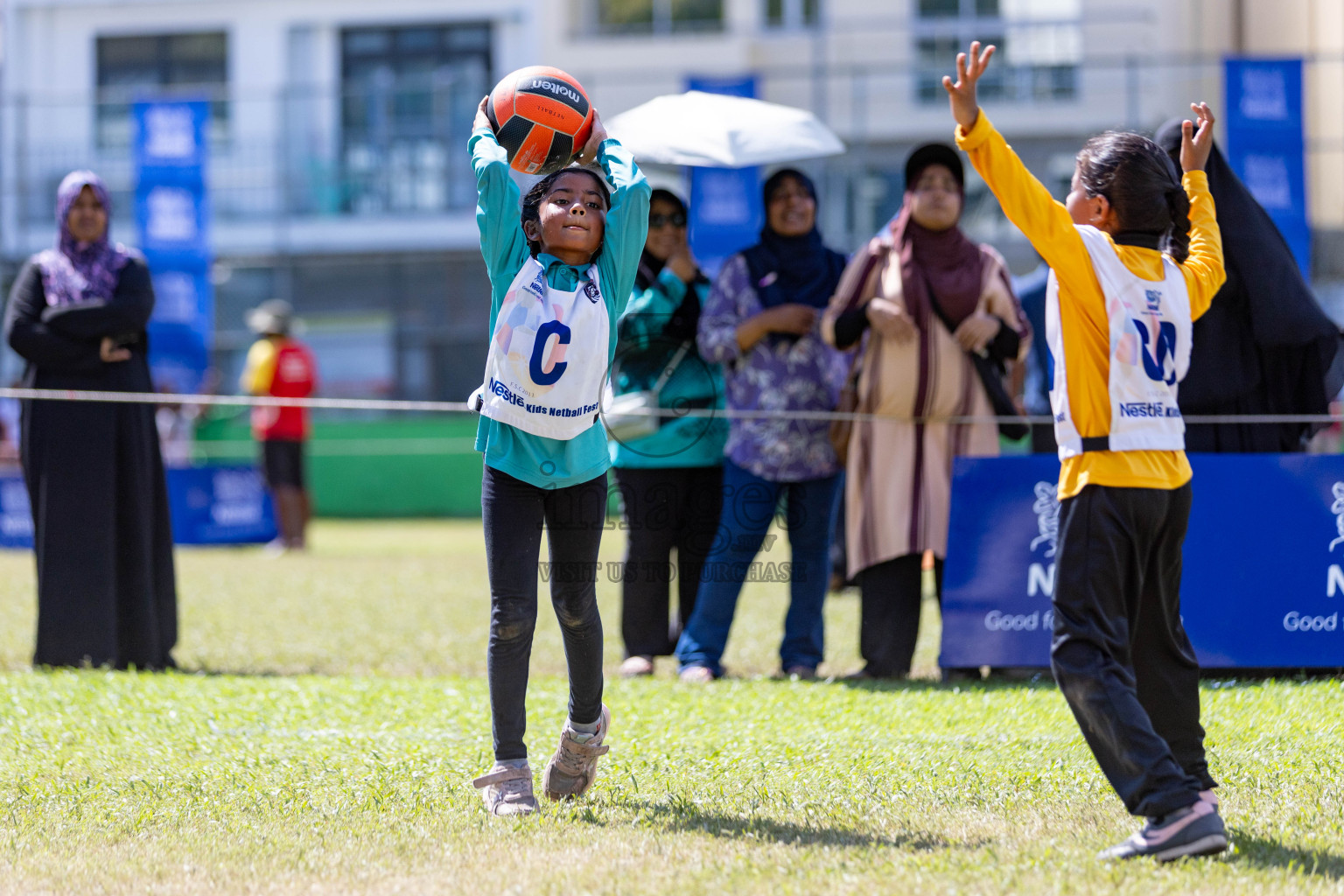 Day 3 of Nestle' Kids Netball Fiesta 2023 held in Henveyru Stadium, Male', Maldives on Saturday, 2nd December 2023. Photos by Nausham Waheed / Images.mv