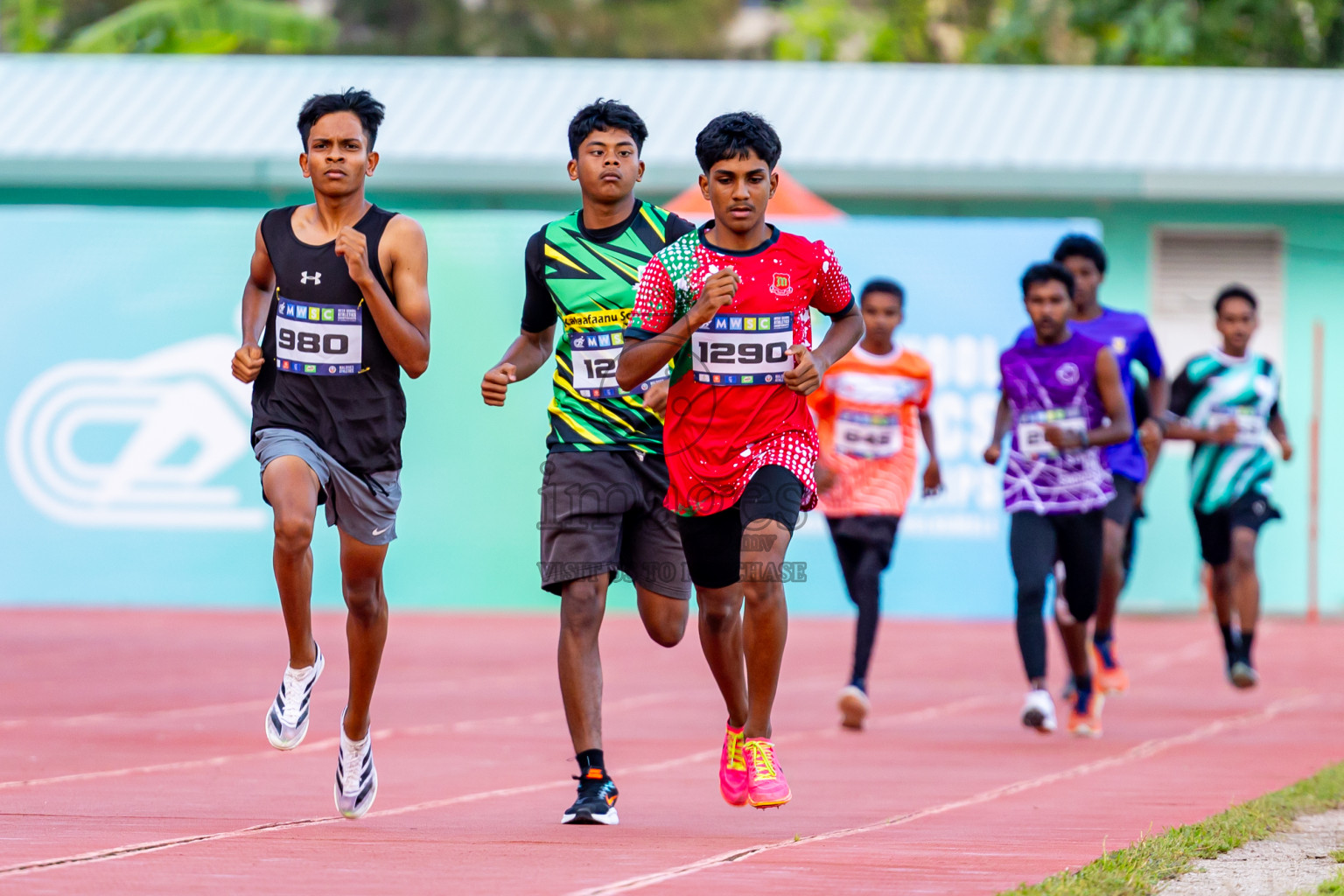 Day 3 of MWSC Interschool Athletics Championships 2024 held in Hulhumale Running Track, Hulhumale, Maldives on Monday, 11th November 2024. Photos by: Nausham Waheed / Images.mv