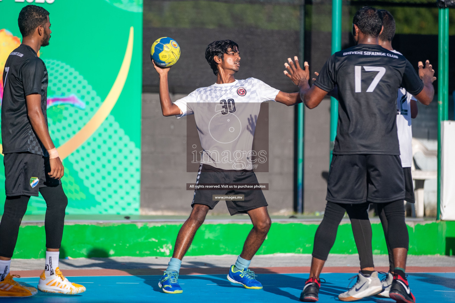 Day 9 of 6th MILO Handball Maldives Championship 2023, held in Handball ground, Male', Maldives on 28th May 2023 Photos: Nausham Waheed/ Images.mv