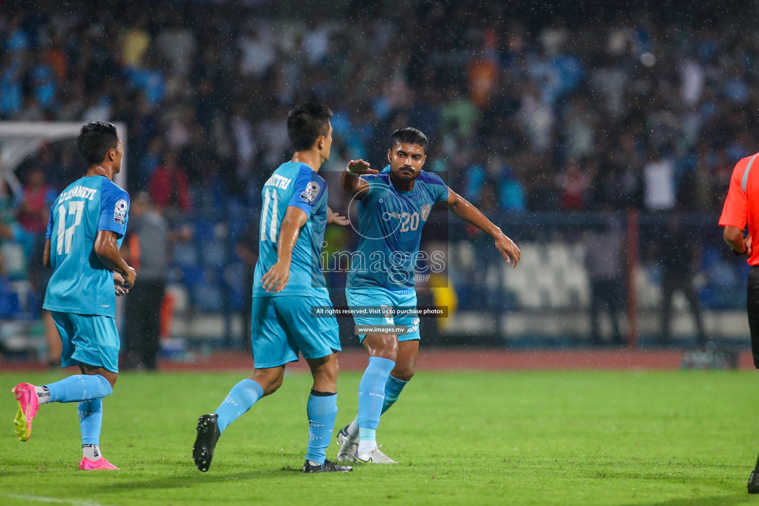 India vs Pakistan in the opening match of SAFF Championship 2023 held in Sree Kanteerava Stadium, Bengaluru, India, on Wednesday, 21st June 2023. Photos: Nausham Waheed / images.mv