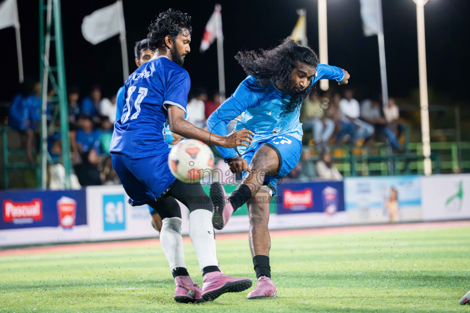 Foemathi VS Laamu Blues in Day 3 - Fonadhoo Youth Futsal Challenge 2025 held in Fonadhoo Futsal Stadium, L. Fonadhoo, Maldives on Tuesdat, 28th October 2025 Photos: Arif Rasheed / images.mv