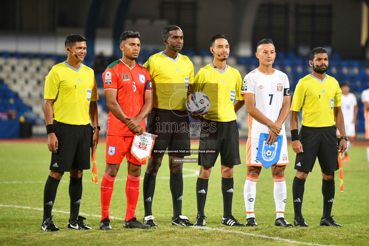 Bhutan vs Bangladesh in SAFF Championship 2023 held in Sree Kanteerava Stadium, Bengaluru, India, on Wednesday, 28th June 2023. Photos: Nausham Waheed / images.mv