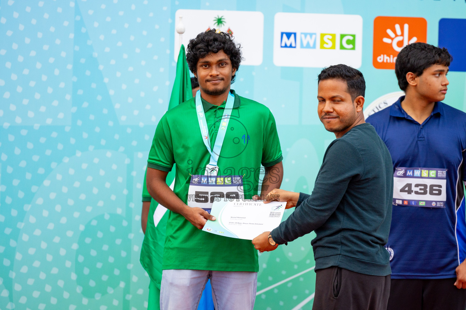 Day 2 of MWSC Interschool Athletics Championships 2024 held in Hulhumale Running Track, Hulhumale, Maldives on Sunday, 10th November 2024. 
Photos by: Hassan Simah / Images.mv