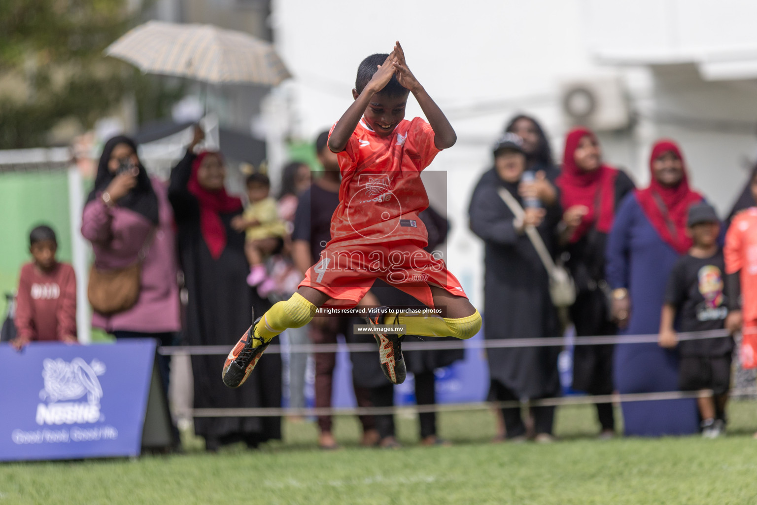 Day 1 of Nestle kids football fiesta, held in Henveyru Football Stadium, Male', Maldives on Wednesday, 11th October 2023 Photos: Shut Abdul Sattar/ Images.mv