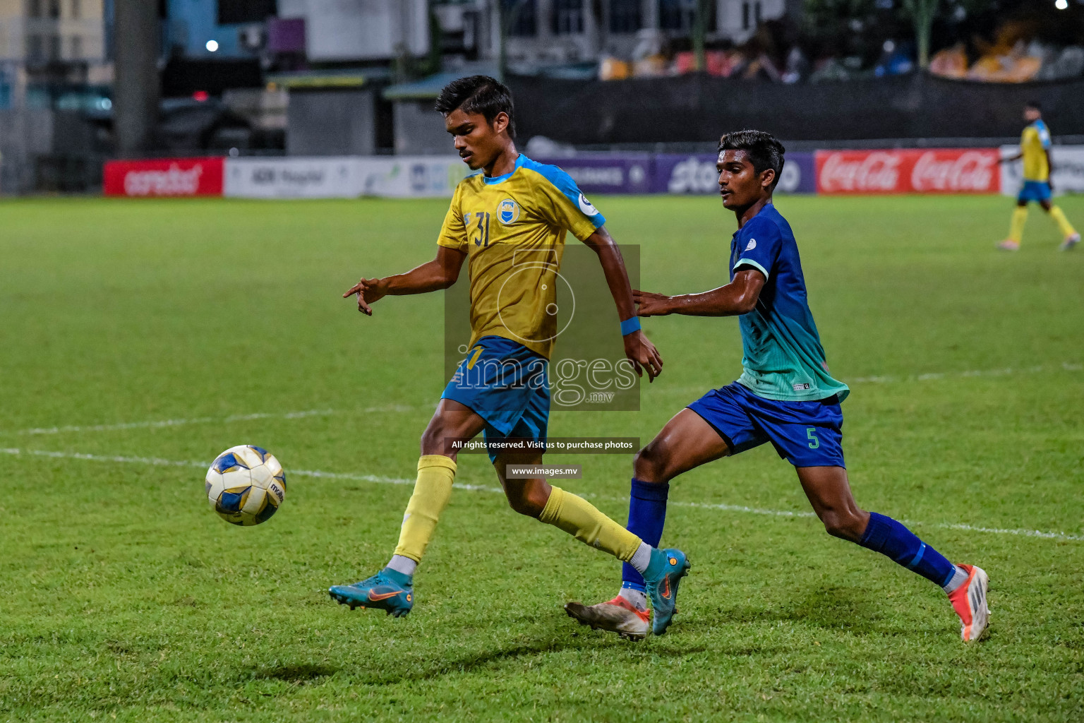 Club Valencia vs Super United sports in the FA Cup 2022 on 18th Aug 2022, held in National Football Stadium, Male', Maldives Photos: Nausham Waheed / Images.mv