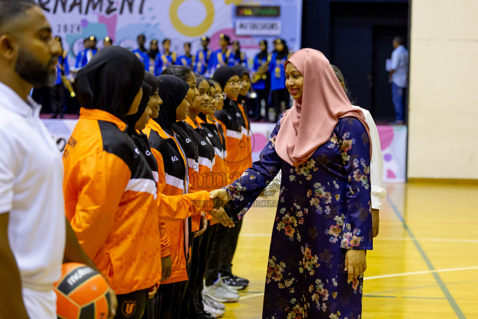 Day 1 of 25th Milo Inter-School Netball Tournament was held in Social Center at Male', Maldives on Thursday, 8th August 2024. Photos: Nausham Waheed / images.mv