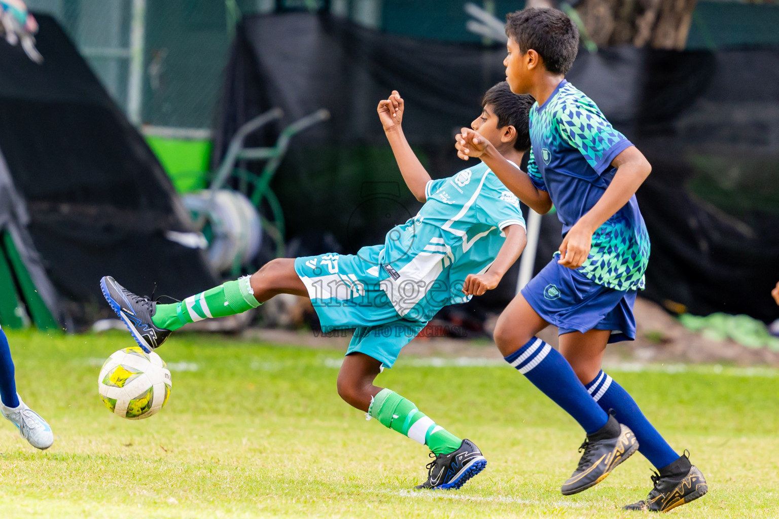 Day 1 of MILO Academy Championship 2025 (U-12) was held at Henveiru Stadium in Male', Maldives on Thursday, 1st May 2025. Photos: Nausham Waheed / images.mv