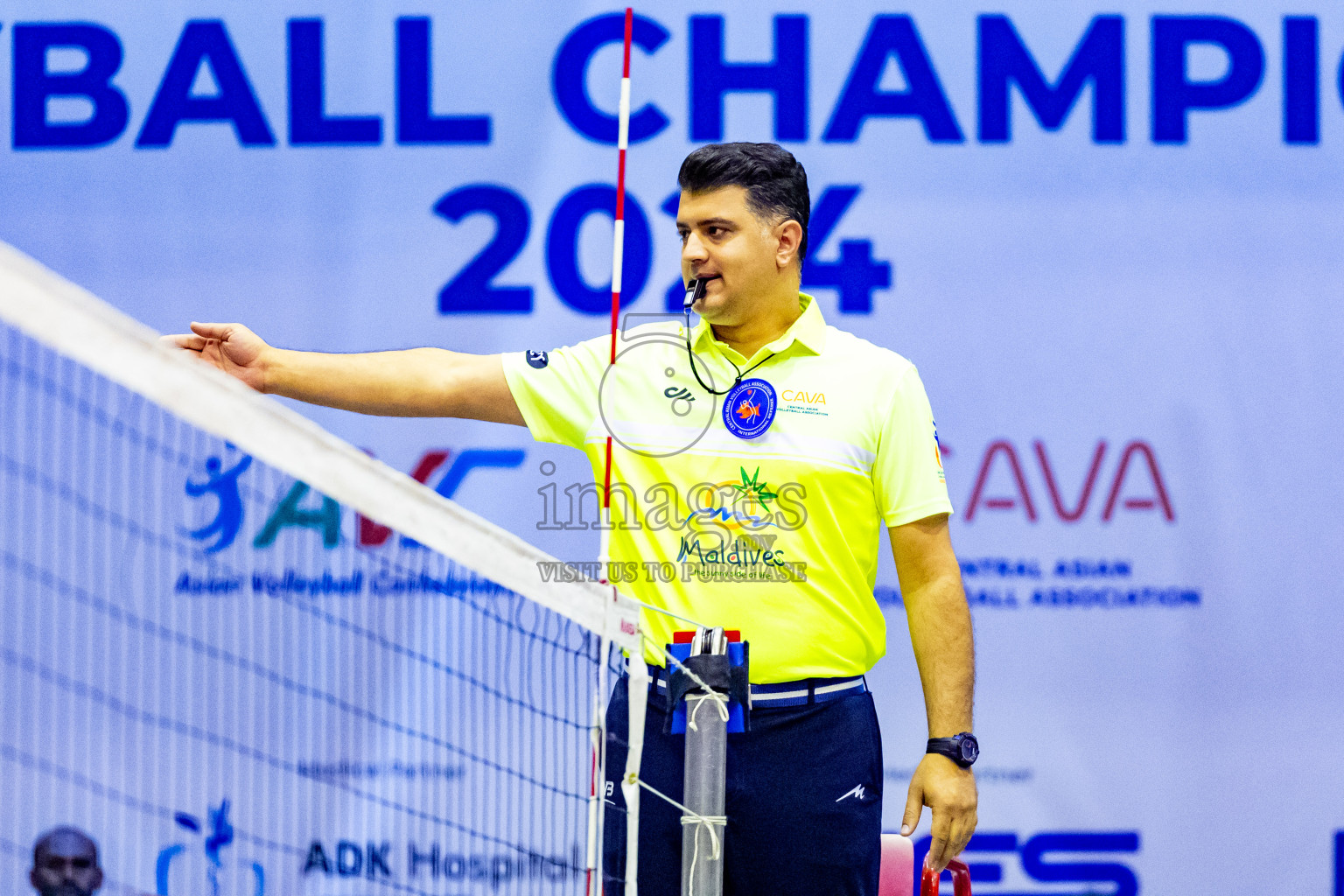 Kyrgyzstan vs Sri Lanka in Day 3 of CAVA U20 Woman's Volleyball Championship 2024 was held in Social Center, Male', Maldives on 20th July 2024. Photos: Nausham Waheed / images.mv