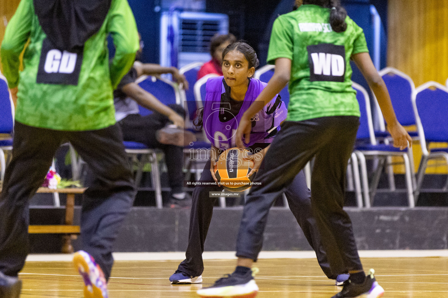 Day6 of 24th Interschool Netball Tournament 2023 was held in Social Center, Male', Maldives on 1st November 2023. Photos: Nausham Waheed / images.mv