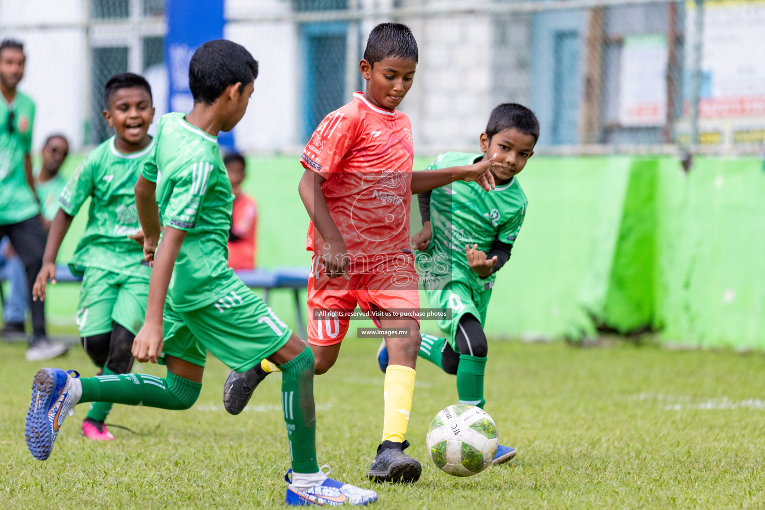 Day 1 of Milo kids football fiesta, held in Henveyru Football Stadium, Male', Maldives on Wednesday, 11th October 2023 Photos: Nausham Waheed/ Images.mv