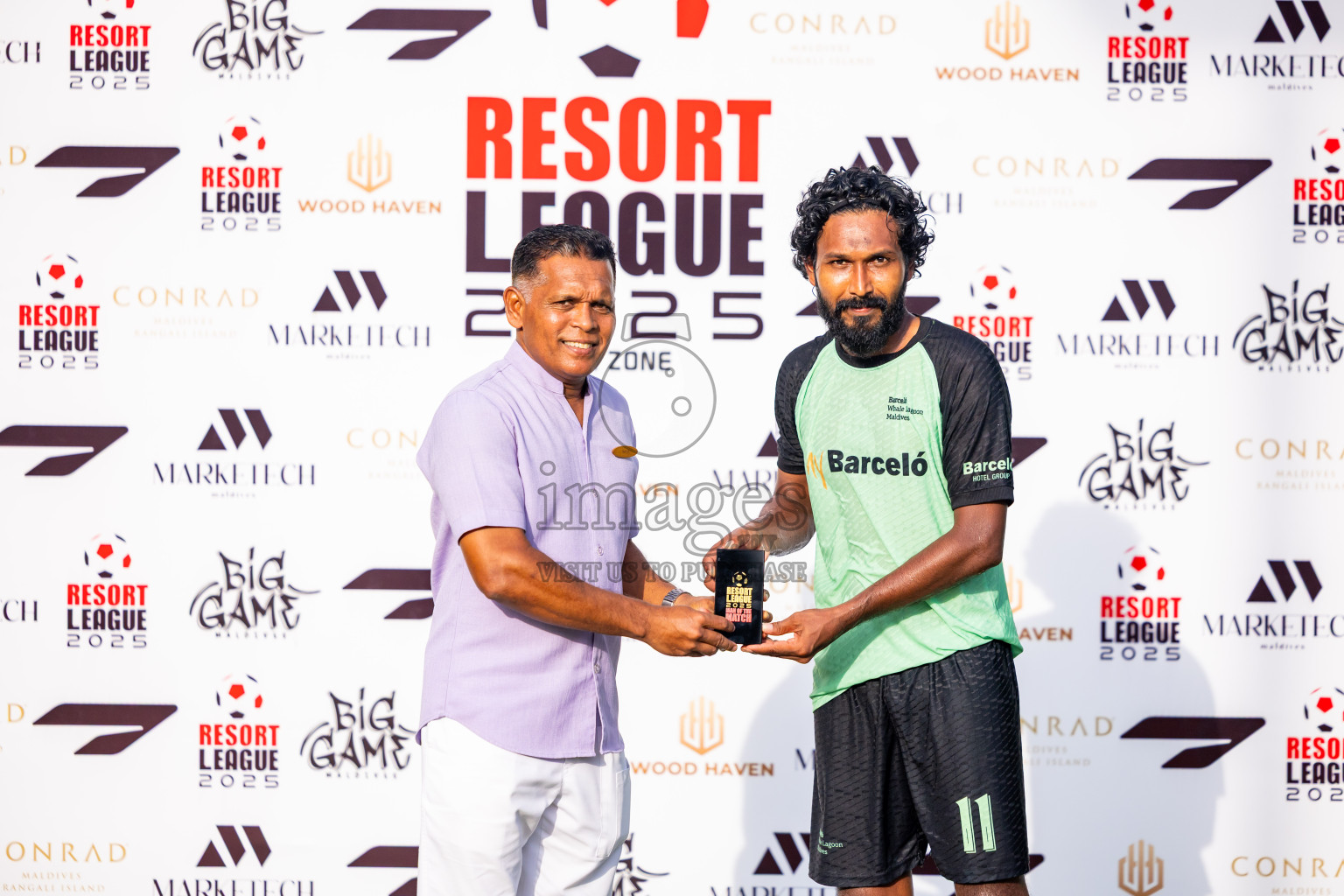 Kuramathi vs Barcelo in Day 6 of Resort League 2025 (Ari Zone) was held on Wednesday, 25th June 2025 in Conrad Maldives Rangali Island, Alif Dhaalu Atoll, Maldives. Photos: Nausham Waheed / images.mv