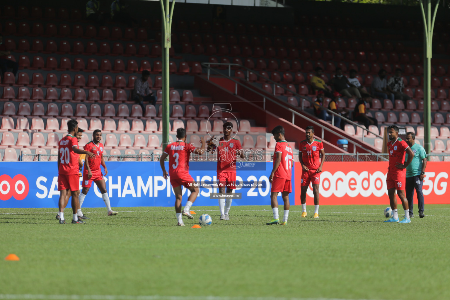 Bangladesh vs India in SAFF Championship 2021 held on 1st October 2021 in Galolhu National Stadium, Male', Maldives