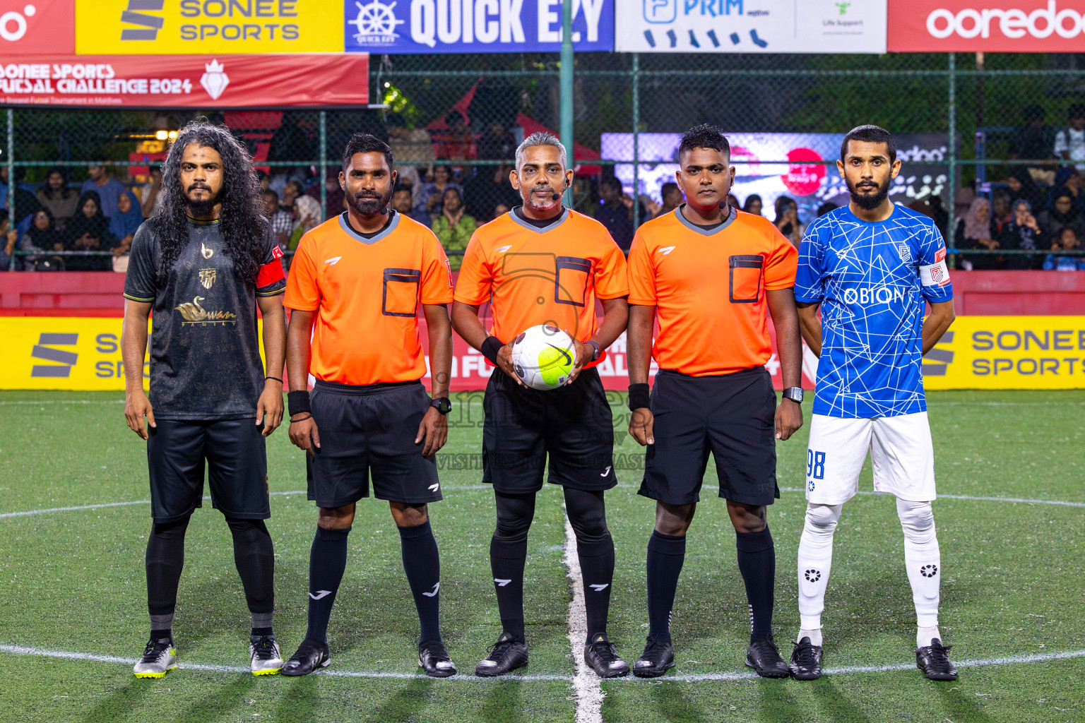 HA Utheemu vs HDh Naivaadhoo on Day 33 of Golden Futsal Challenge 2024, held on Sunday, 18th February 2024, in Hulhumale', Maldives Photos: Mohamed Mahfooz Moosa / images.mv