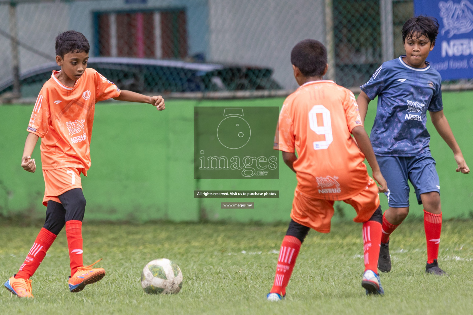 Day 1 of Nestle kids football fiesta, held in Henveyru Football Stadium, Male', Maldives on Wednesday, 11th October 2023 Photos: Shut Abdul Sattar/ Images.mv