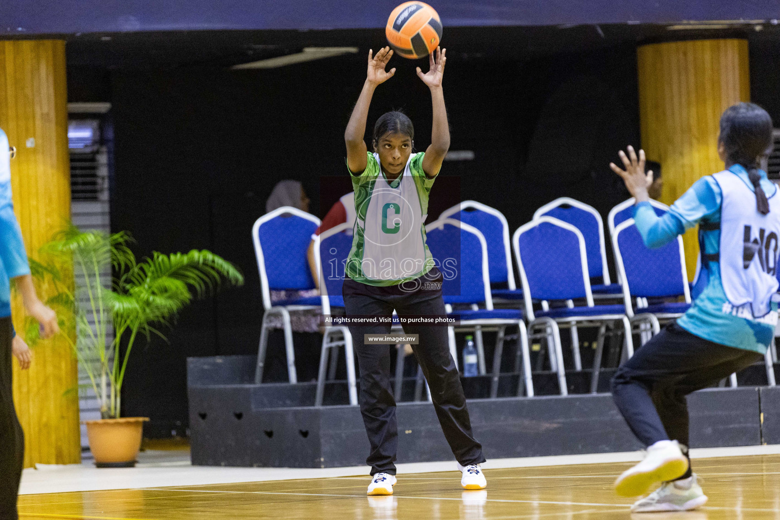 Day6 of 24th Interschool Netball Tournament 2023 was held in Social Center, Male', Maldives on 1st November 2023. Photos: Nausham Waheed / images.mv