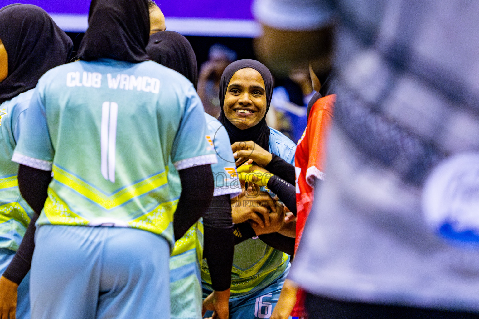 Police Club vs Club Wamco in the Final of Women's Division of National Volleyball Championship 2025 held in Male', Maldives on Sunday, 4th May 2025 at Social Center Indoor Hall Photos By: Nausham Waheed / images.mv