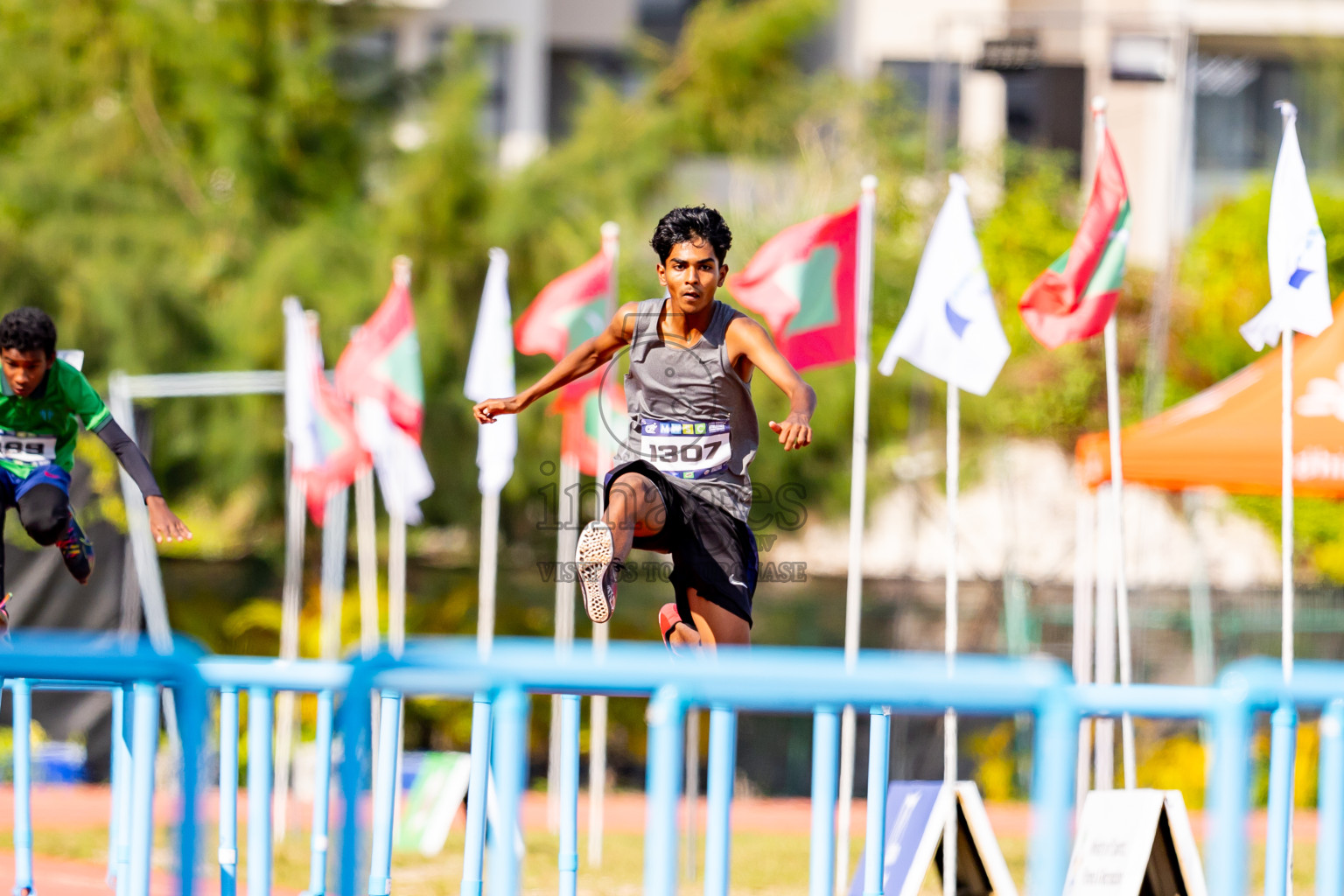 Day 4 of MWSC Interschool Athletics Championships 2024 held in Hulhumale Running Track, Hulhumale, Maldives on Tuesday, 12th November 2024. Photos by: Nausham Waheed / Images.mv