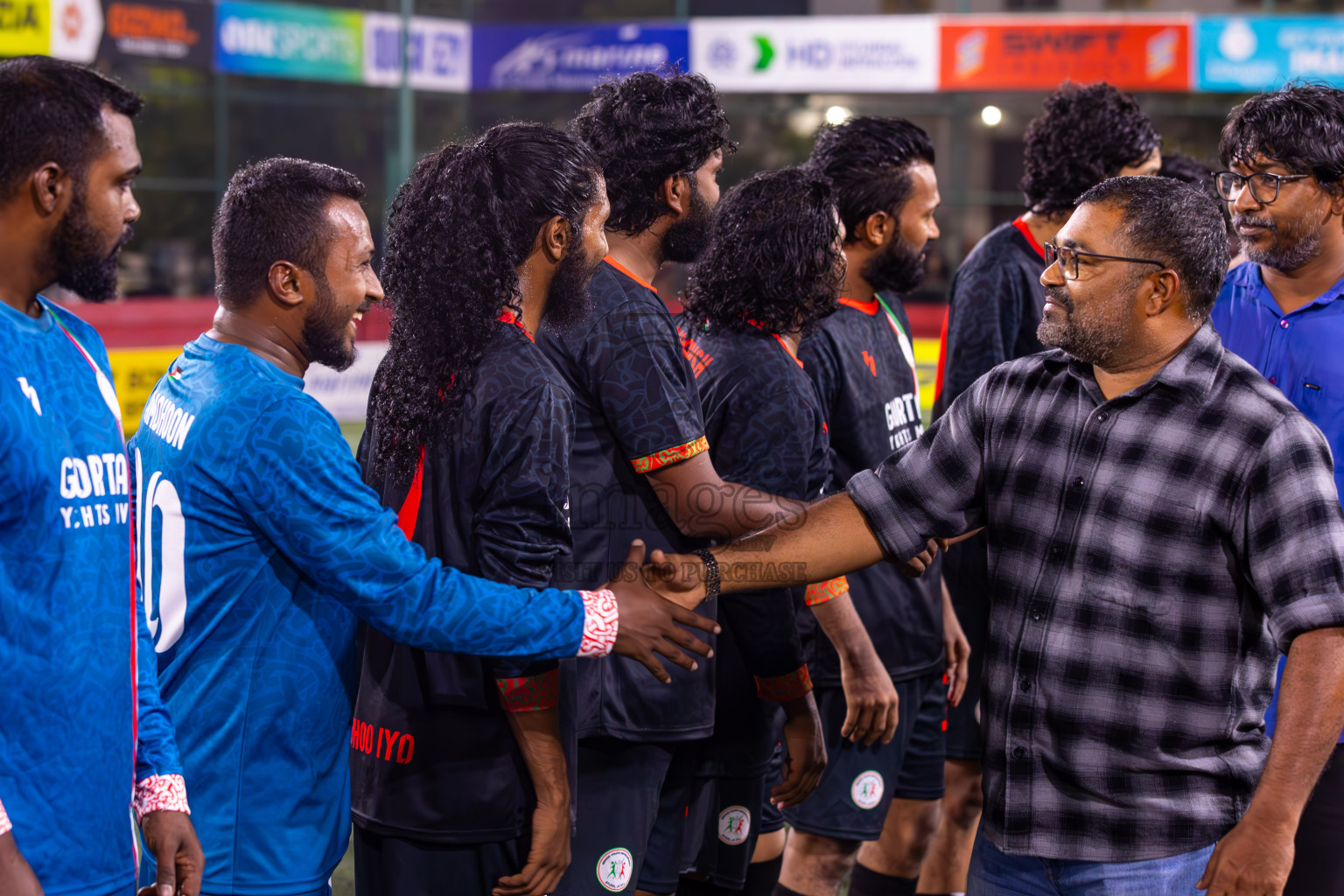 L Isdhoo vs L Hithadhoo in Day 16 of Golden Futsal Challenge 2024 was held on Tuesday, 30th January 2024, in Hulhumale', Maldives Photos: Ismail Thoriq / images.mv