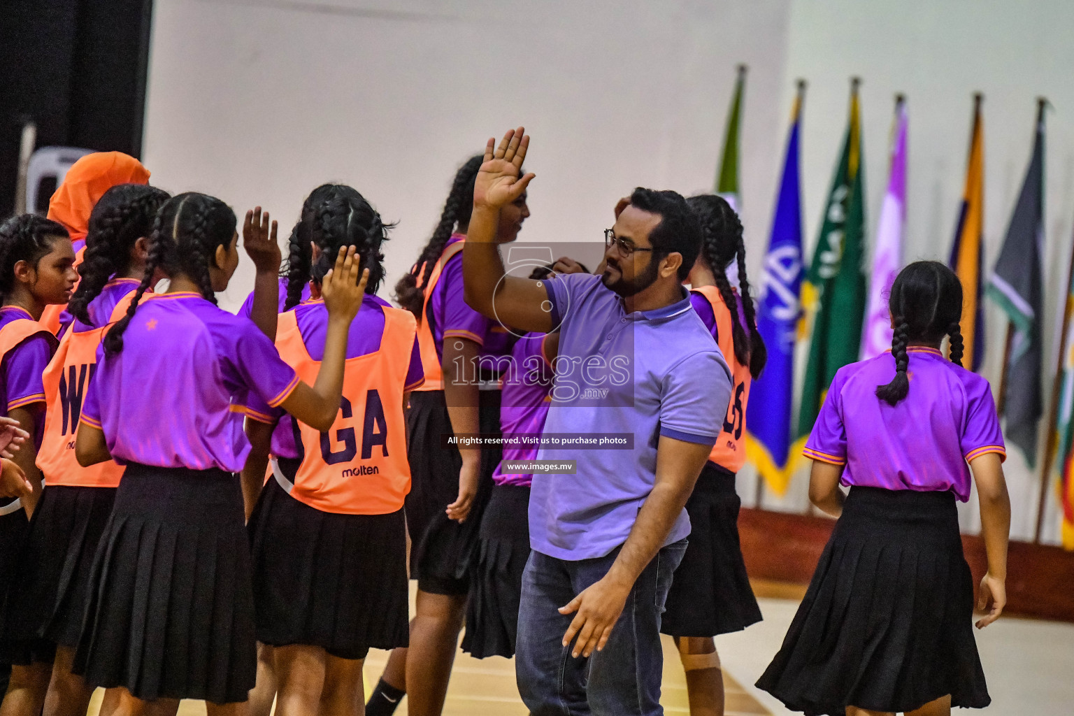 Final of 23rd Inter-School Netball Tournament was held in Male', Maldives on 4th November 2022. Photos: Nausham Waheed / images.mv