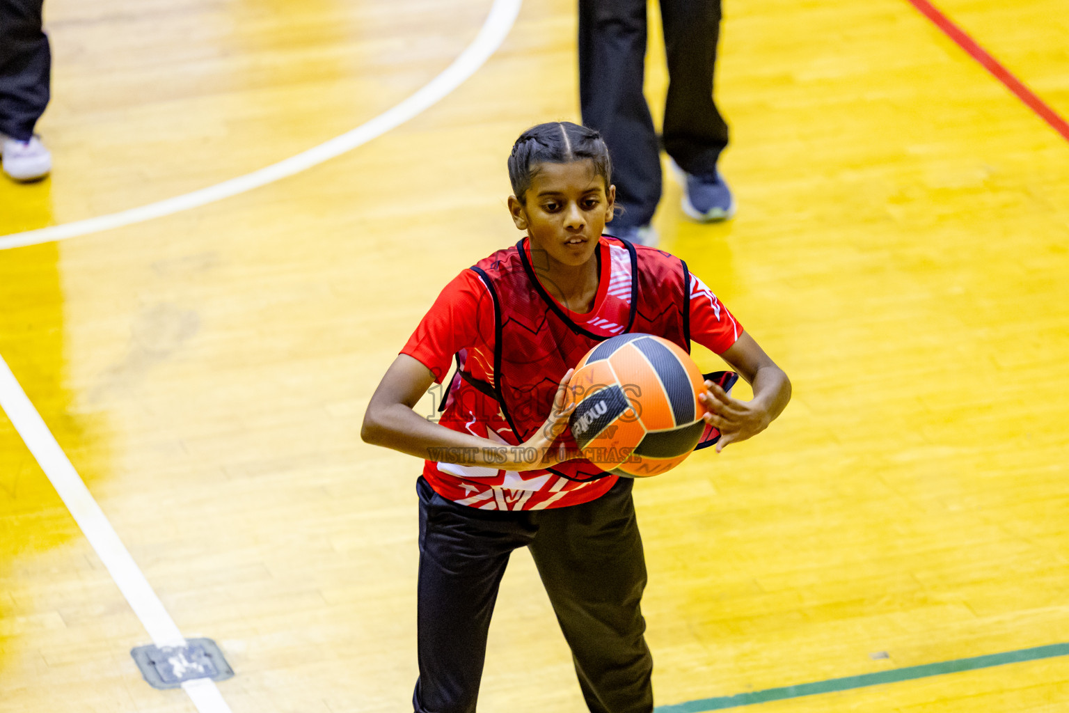 Day 6 of 25th Inter-School Netball Tournament was held in Social Center at Male', Maldives on Thursday, 15th August 2024. Photos: Nausham Waheed / images.mv