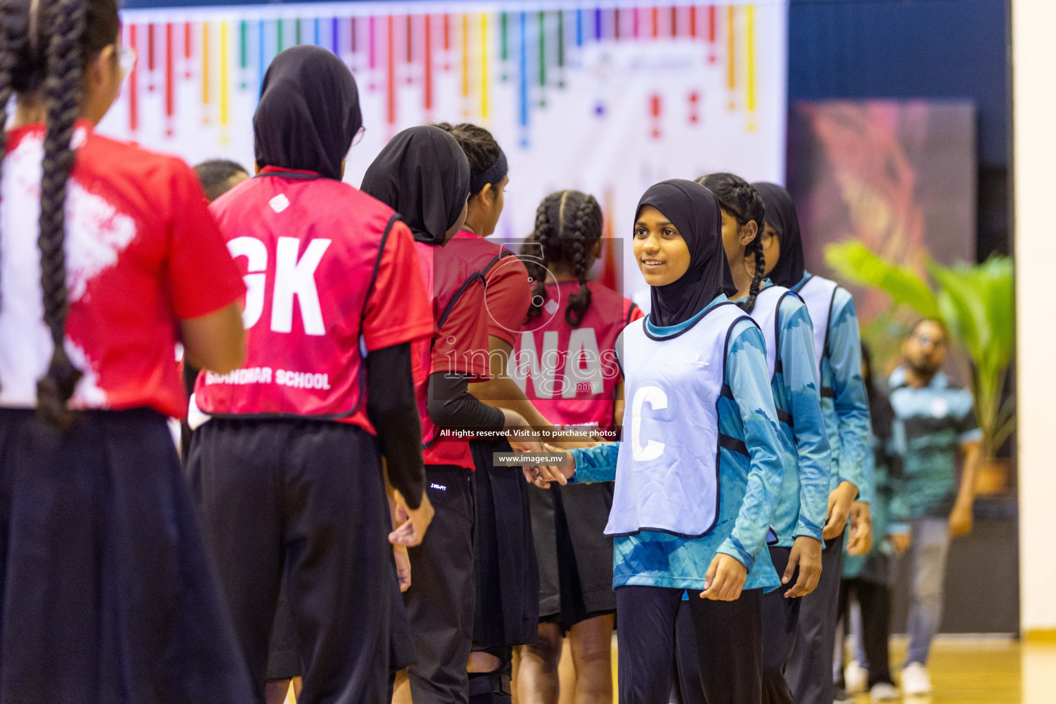 Final of 24th Interschool Netball Tournament 2023 was held in Social Center, Male', Maldives on 7th November 2023. Photos: Nausham Waheed / images.mv