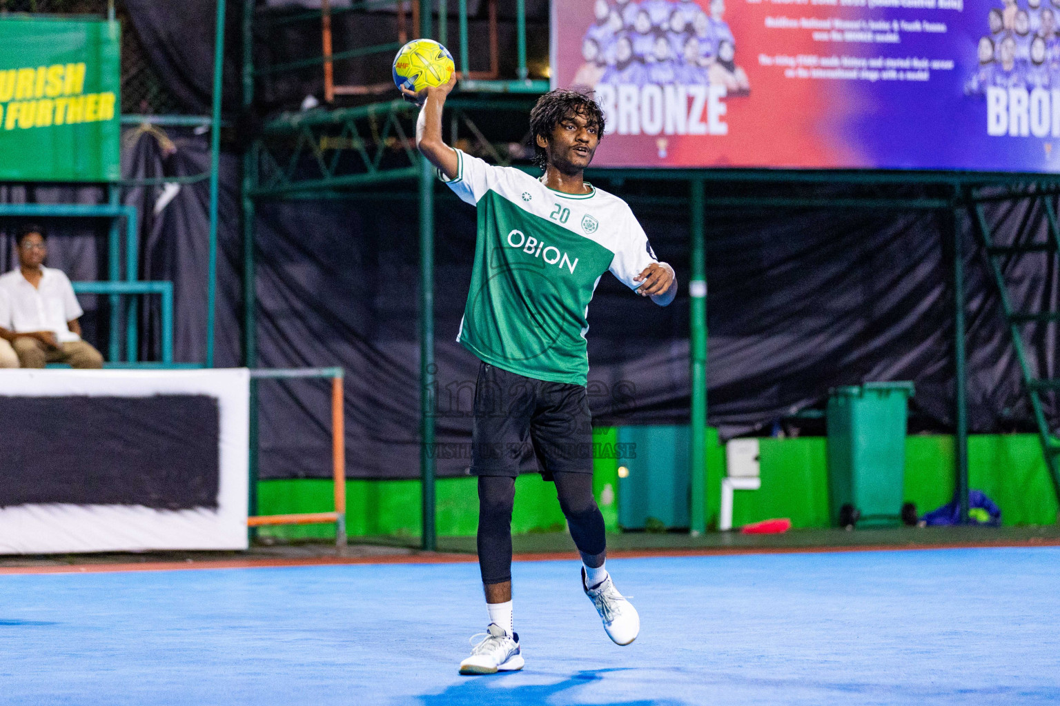 Day 17 of 10th National Handball Tournament 2023, held in Handball ground, Male', Maldives on Friday, 15th December 2023 Photos: Nausham Waheed/ Images.mv