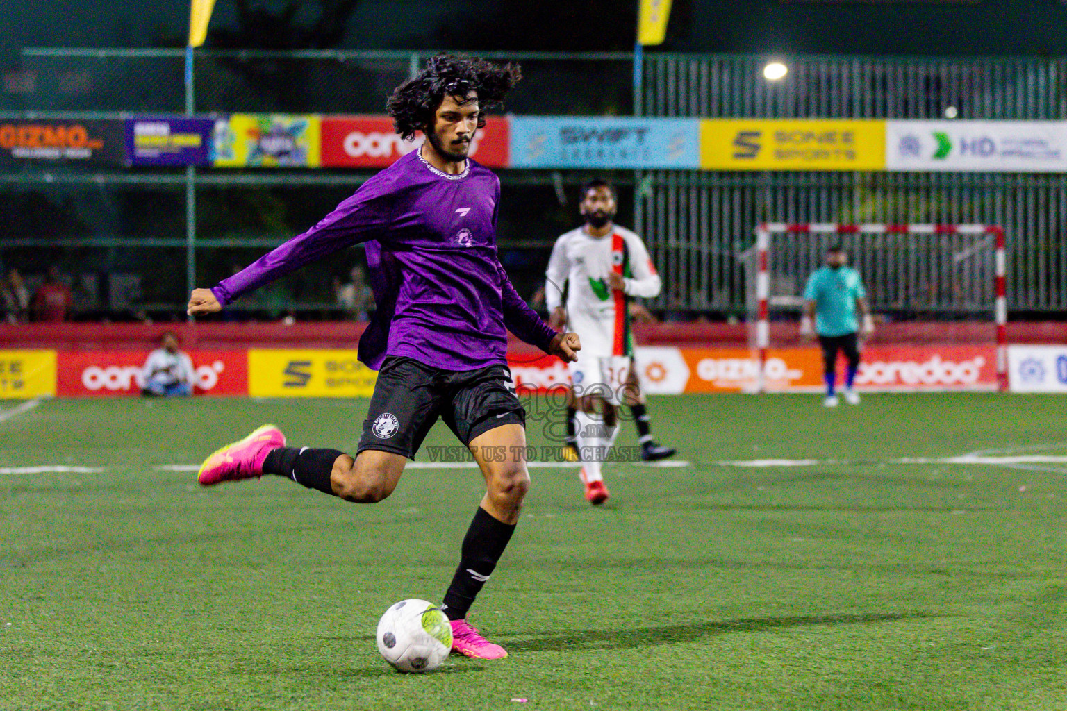 GA. Kolamaafushi vs GA. Kanduhulhuhdhoo in Day 19 of Golden Futsal Challenge 2024 was held on Friday, 2nd February 2024 in Hulhumale', Maldives 
Photos: Hassan Simah / images.mv