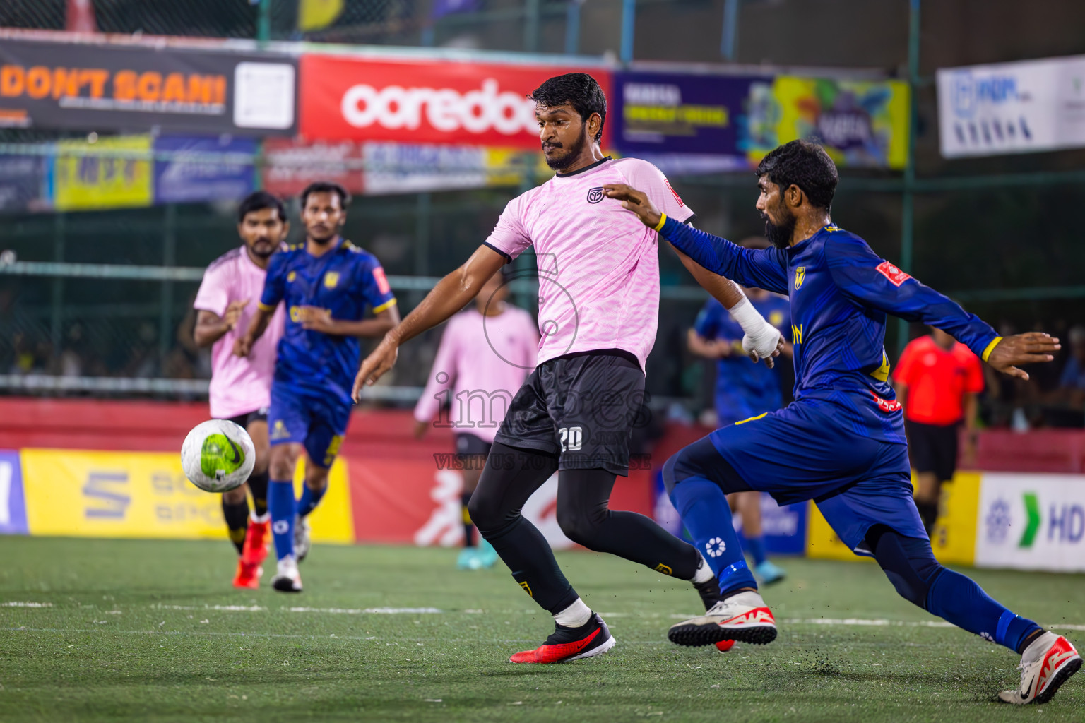 B Eydhafushi vs B Thulhaadhoo in Day 29 of Golden Futsal Challenge 2024 was held on Tuesday , 13th February 2024 in Hulhumale', Maldives Photos: Ismail Thoriq / images.mv