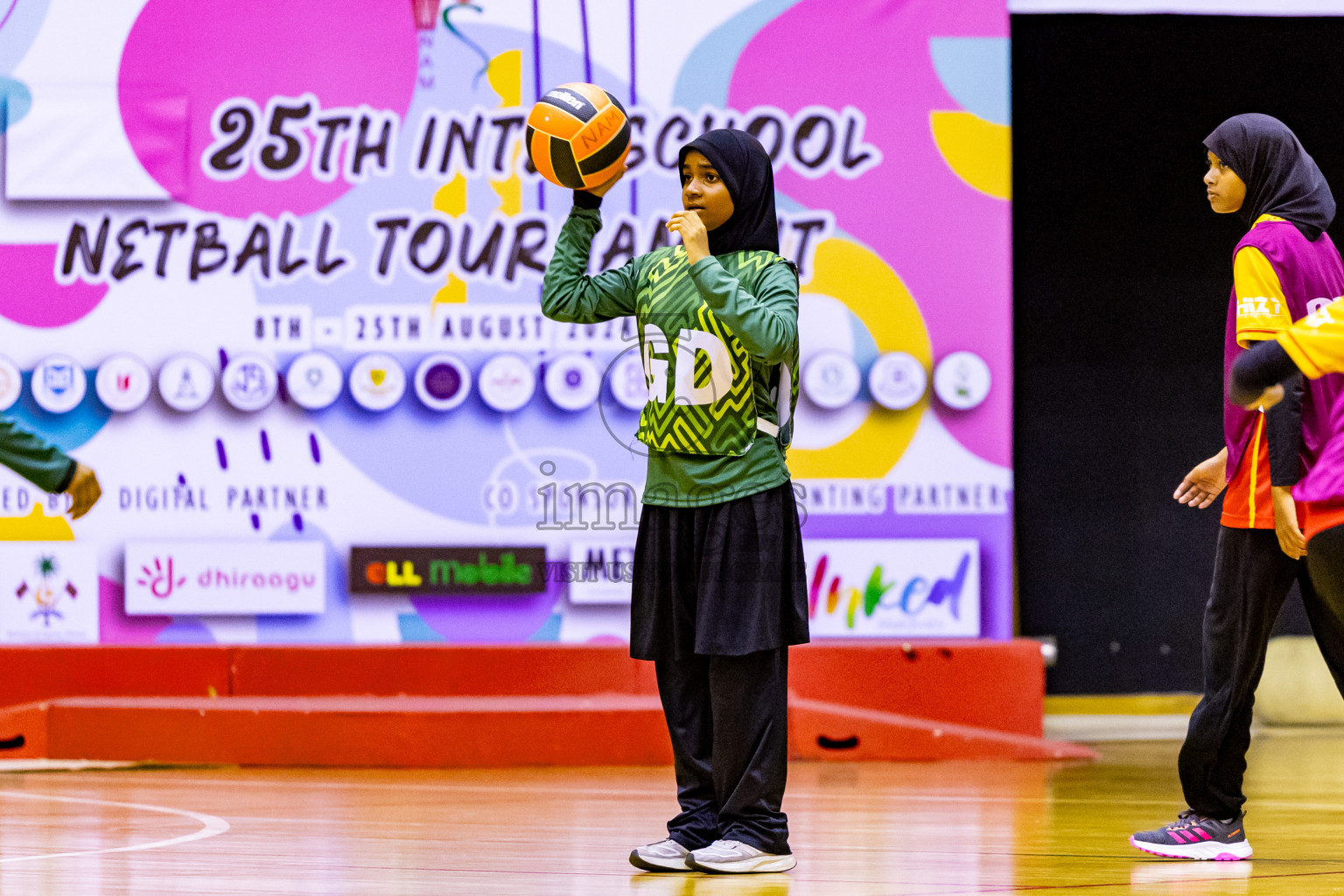 Day 7 of 25th Inter-School Netball Tournament was held in Social Center at Male', Maldives on Saturday, 17th August 2024. Photos: Nausham Waheed / images.mv