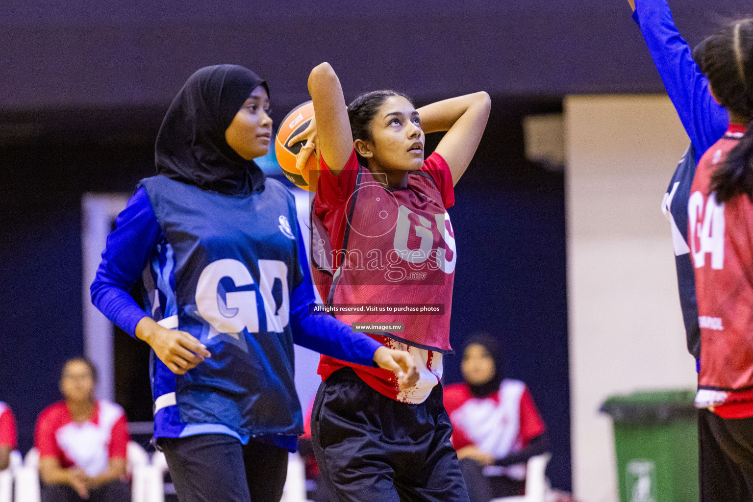 Day 8 of 24th Interschool Netball Tournament 2023 was held in Social Center, Male', Maldives on 3rd November 2023. Photos: Nausham Waheed / images.mv