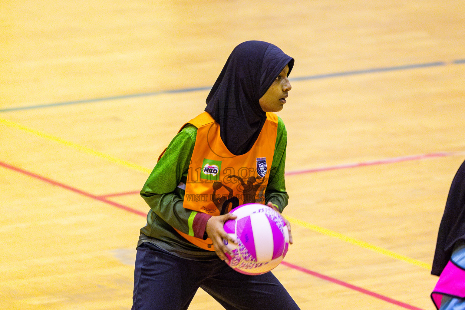 Fiontti A Team vs Young Netters A in Day 2 of 3rd Junior Championship - Netball association of Maldives, held at Social Center on Monday 20th January 2025 . Photos by Nausham Waheed