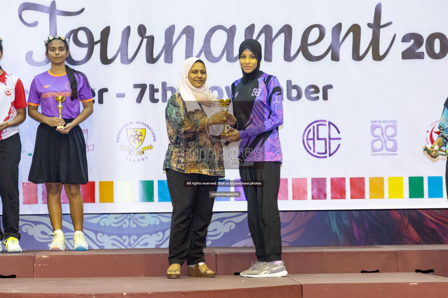 Final of 24th Interschool Netball Tournament 2023 was held in Social Center, Male', Maldives on 7th November 2023. Photos: Nausham Waheed / images.mv