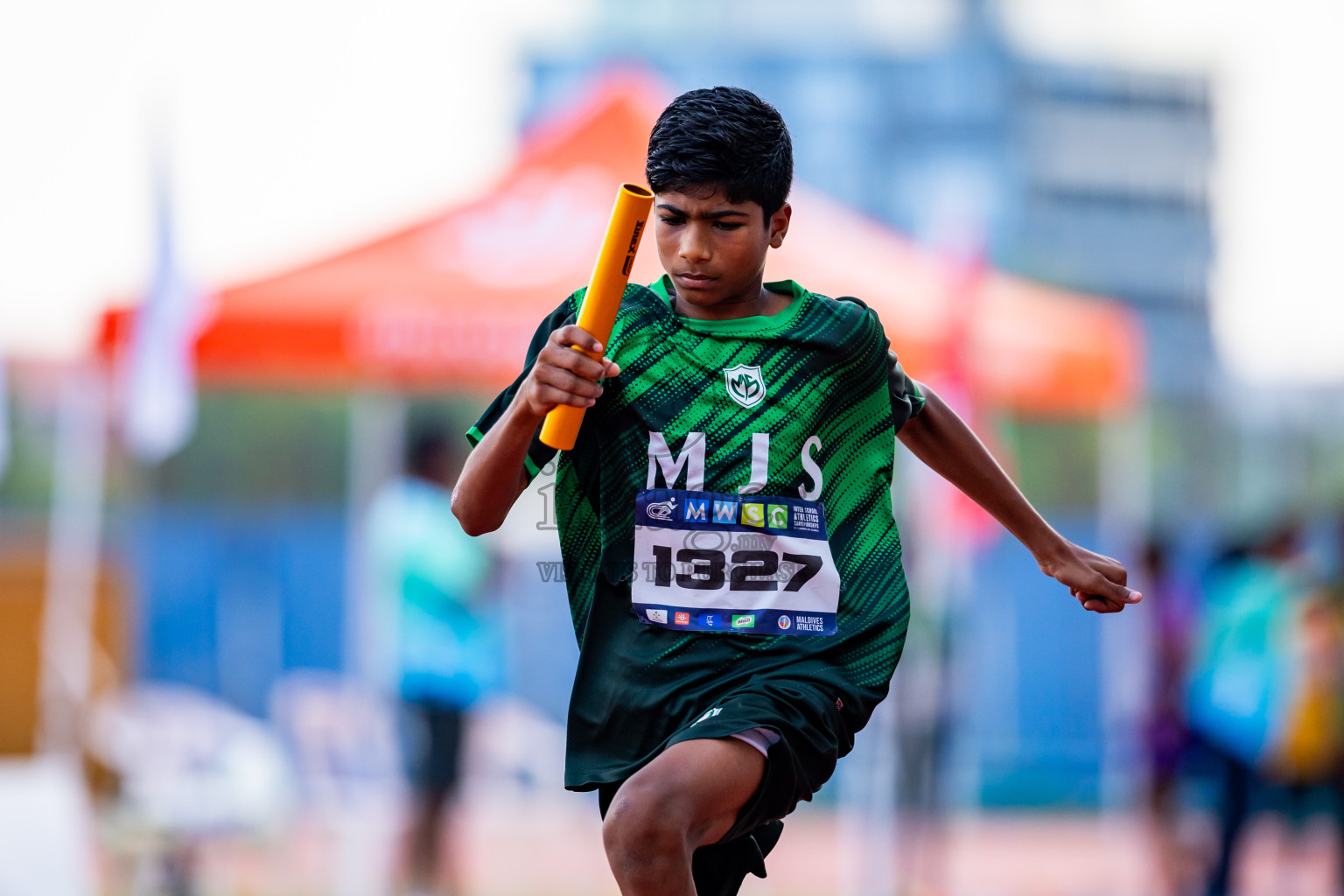 Day 5 of MWSC Interschool Athletics Championships 2024 held in Hulhumale Running Track, Hulhumale, Maldives on Wednesday, 13th November 2024. Photos by: Nausham Waheed / Images.mv