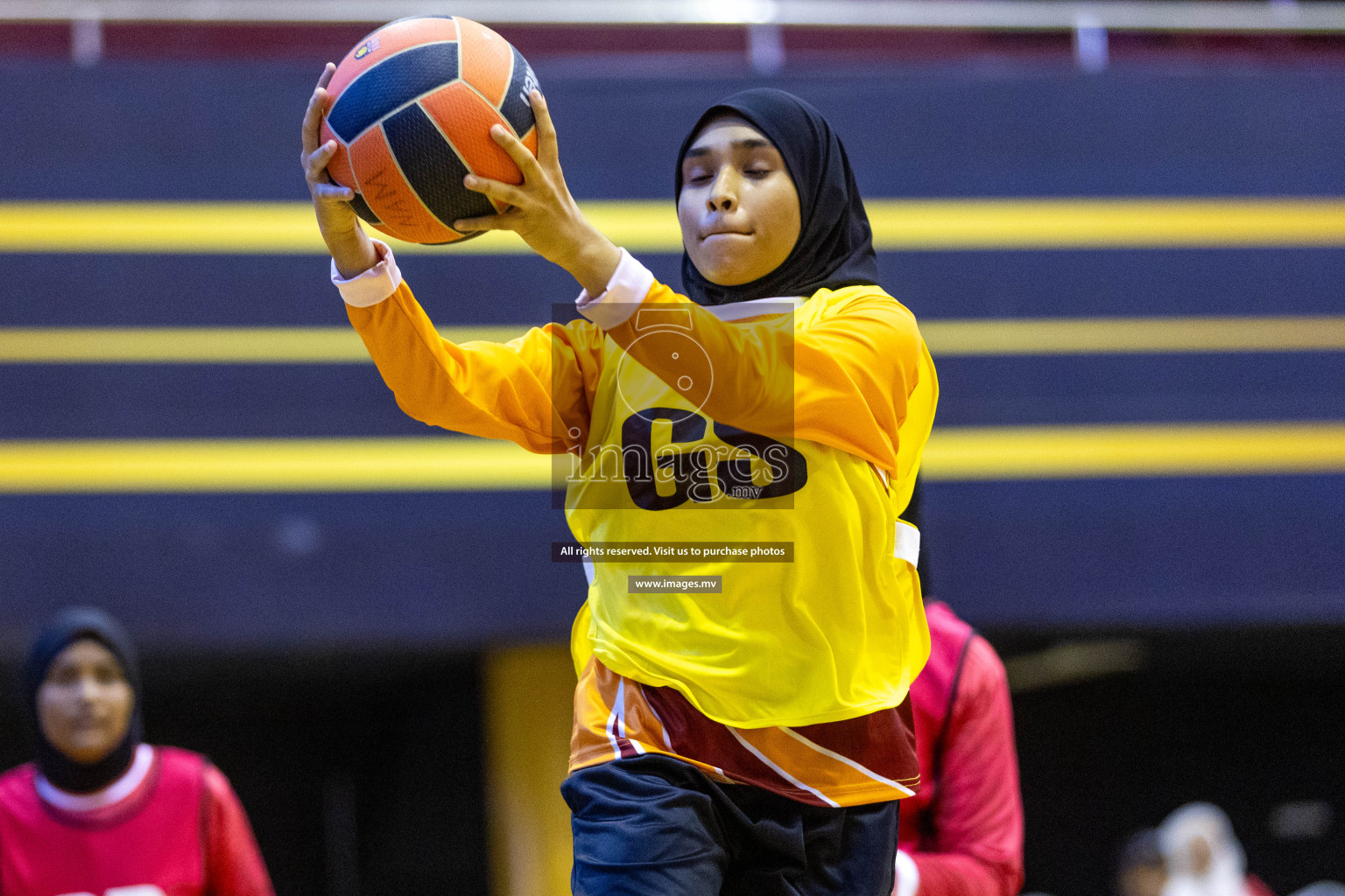 Day6 of 24th Interschool Netball Tournament 2023 was held in Social Center, Male', Maldives on 1st November 2023. Photos: Nausham Waheed / images.mv