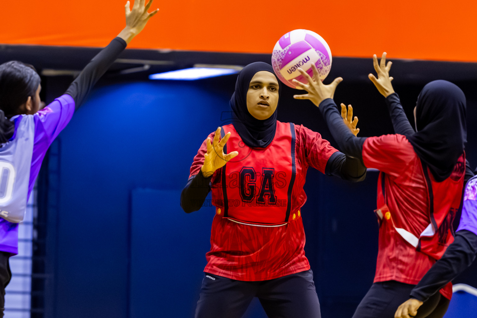C Matrix vs Invicto SC in Day 4 of 24th Milo Netball Association Championship held in Social Center at Male', Maldives on Thursday, 4th September 2025. Photos: Nausham Waheed / images.mv