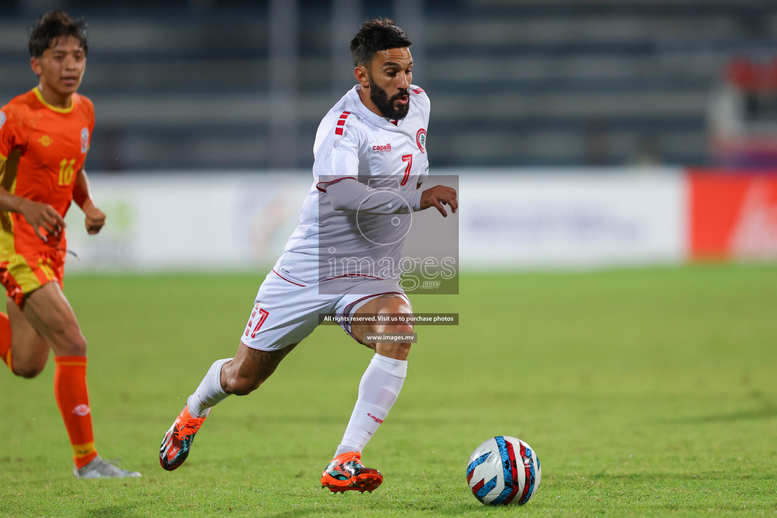 Bhutan vs Lebanon in SAFF Championship 2023 held in Sree Kanteerava Stadium, Bengaluru, India, on Sunday, 25th June 2023. Photos: Nausham Waheed / images.mv