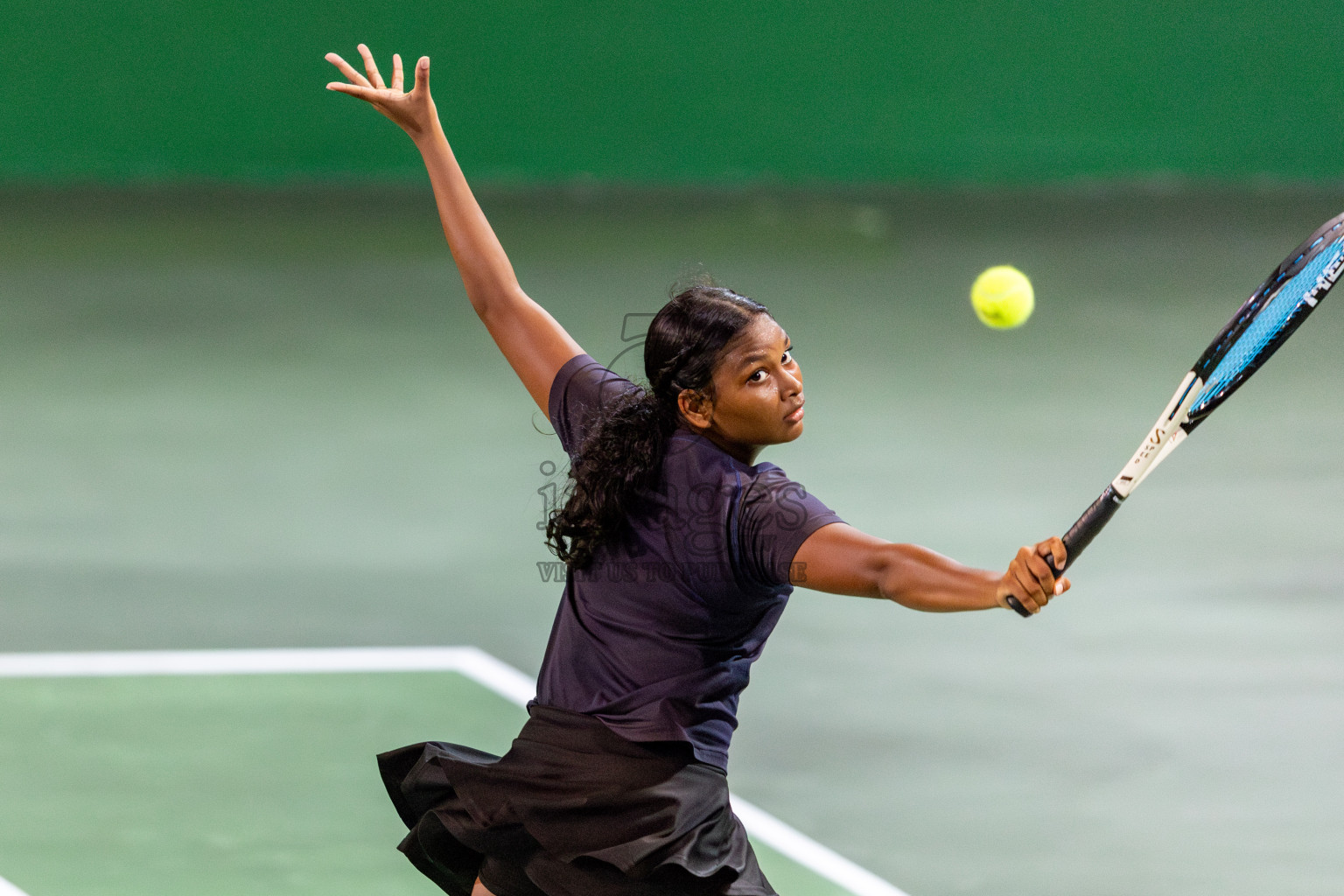 Day 7 of ATF Maldives Junior Open Tennis was held in Male' Tennis Court, Male', Maldives on Wednesday, 18th December 2024. Photos: Nausham Waheed/ images.mv