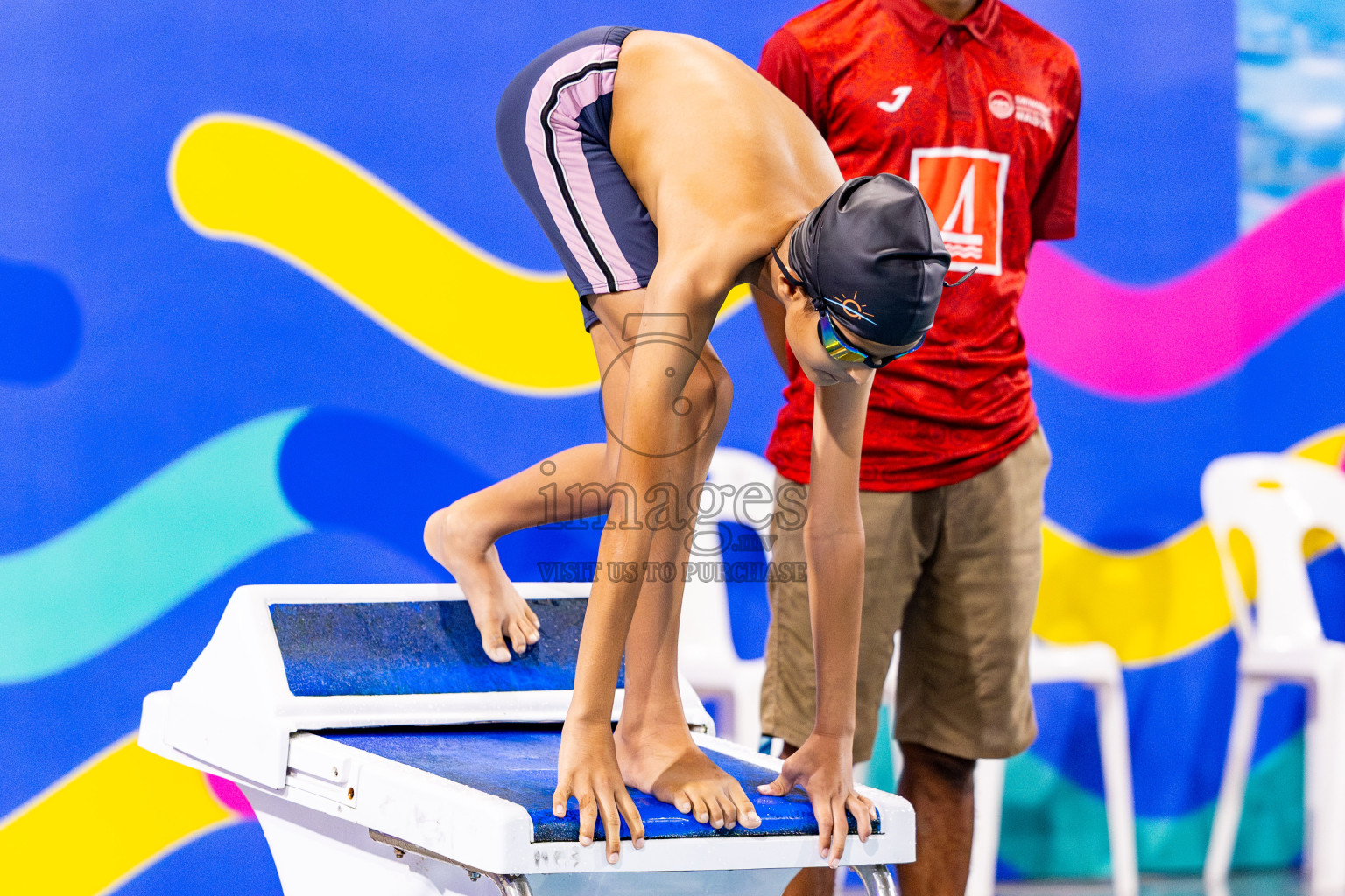 Day 2 of BML 5th National Swimming Kids Festival 2024 held in Hulhumale', Maldives on Tuesday, 19th November 2024. Photos: Nausham Waheed / images.mv